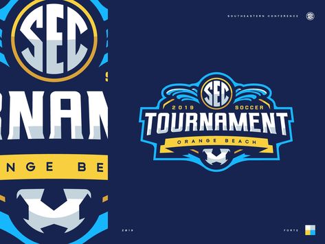 2019 SEC Soccer Tournament by Grant O'Dell for Forte on Dribbble Electricity Logo, Tournament Logo, Bowling Tournament, Soccer Cup, Fantasy Logo, Soccer Tournament, Cup Logo, Team Badge, Soccer Logo