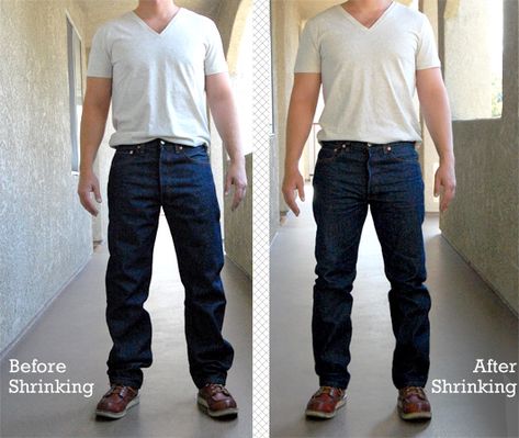 Levis 501 Shrink to Fit guide how to Levi 501 Jeans Outfit Men, Levi 501 Outfit, Levis Jeans Outfit Men, Fix Ripped Jeans, Levis 501 Outfit, 501 Outfit, Levis 501 Men, Levi Jeans Outfit, How To Patch Jeans