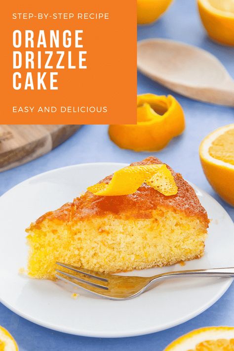 If you love oranges, you’ll love this super zesty, moist and delicious Orange Drizzle Cake. Move over Mary Berry and lemon drizzle, this orange sponge cake is easy to make and very, very tasty. You can make the orange drizzle sponge in a single bowl using ingredients you’ve probably already got in your kitchen in minutes, and the syrup is simply sugar and orange juice heated together in a saucepan or in the microwave. Perfect with a cup of tea! #AMummyToo #OrangeCake #TeaCake #SpongeCake Orange Drizzle Cake Recipes, Orange Sponge Cake Recipe Moist, Orange Sponge Cake Recipe, Orange Syrup Cake, Orange Drizzle Cake, Aussie Recipes, Orange Sponge Cake, Colorful Recipes, Orange Cake Recipe