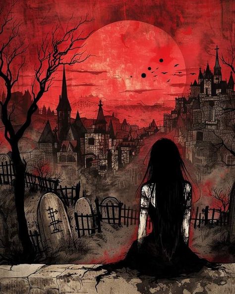 Goth Architecture, Beauty In Darkness, Goth Gifts, Spooky Aesthetic, Moon Full, Spooky Art, Aesthetic Goth, Gothic Wallpaper, Gothic Fantasy Art