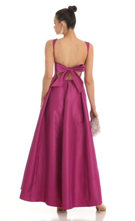 Foxie Fit and Flare Maxi Dress in Dark Pink | LUCY IN THE SKY Flare Maxi Dress, Pink Formal Dresses, Pink Bridesmaid Dresses, Prom Dress Inspiration, Cute Prom Dresses, Wedding Attire Guest, Pink Maxi Dress, Guest Outfit, Dance Dresses