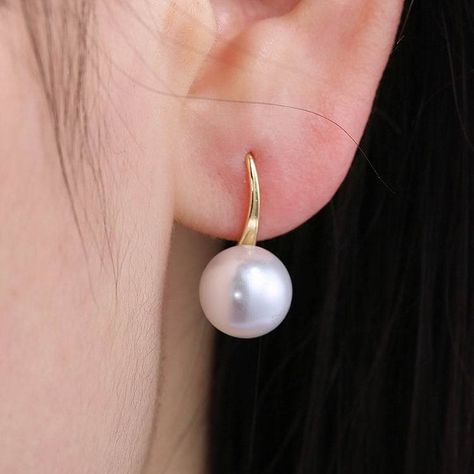 Faster shipping. Better service Jewelry Earings, Sparkling Wedding, Real Pearl Earrings, Bling Earrings, White Pearl Earring, Jewelry Mirror, Jewelry Earring, Beaded Drop Earrings, Pearl Hoop Earrings