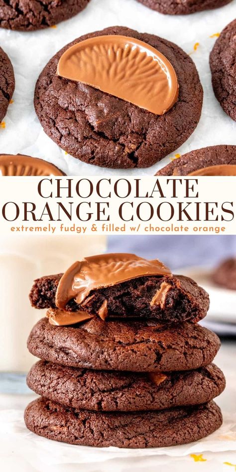 Apricot Desserts, Apricot Dessert, Chocolate Orange Cookies, Giant Cookies, Orange Dessert, Terry's Chocolate Orange, Recipe Cookies, Delicious Christmas Cookies, Orange Cookies