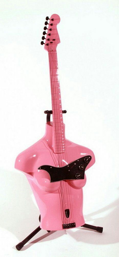 Unique guitars Unique Guitars Design, Girly Guitar, Funky Guitars, Guitar Body Shapes, Cool Objects, Aesthetic Guitar, Guitar Crafts, Guitar Designs, Pretty Guitars