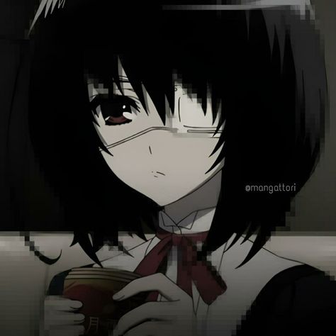 icon by me❕anime | misaki mei | another Another Pfp Anime, Another Anime Pfp, Another Misaki Mei, Mei Misaki, Misaki Mei, Another Misaki, Anime Black Hair, Anime Pics, Anime Pfp