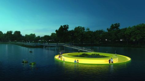 Floating Architecture, Architect Magazine, Floating Deck, Marine Engineering, Interactive Installation, Architecture Awards, Art Installation, Environmental Science, Mural Art