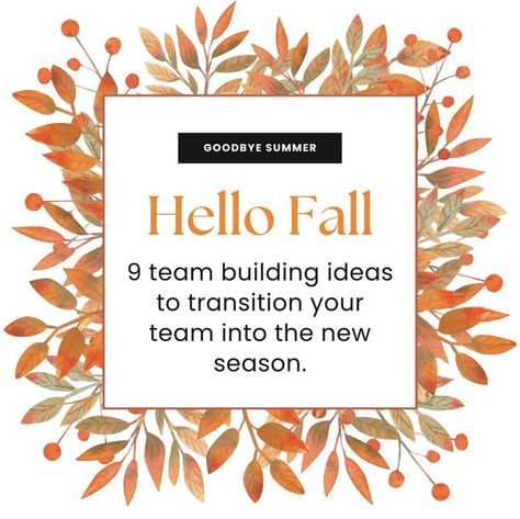 Team Building Themes Ideas, Employee Appreciation Activities Team Building, Fall Activities For Work, Fun Fall Activities For Work, Fall Work Event Ideas, Fall Work Activities, October Employee Engagement, Fall Ice Breakers For Adults, Fall Themed Team Building Activities