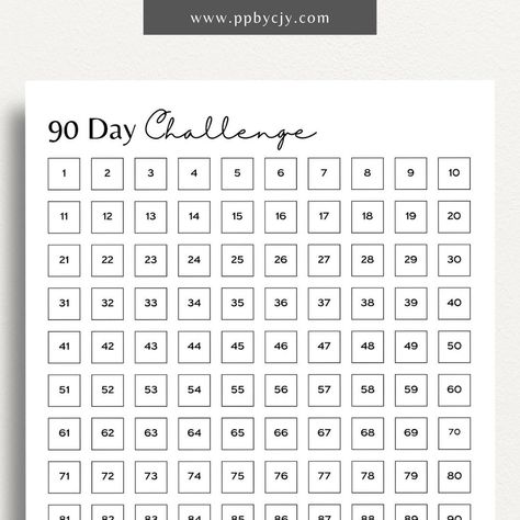 . This stylish design will help you stay motivated and on track to achieve your goals. With 90 daily prompts, you'll be able to break down your big goals into smaller, more manageable steps. Get started Exercise Planner, 60 Day Challenge, Exercise Challenge, Walking Challenge, Running Challenge, Money Template, Goal Tracking, 100 Day Challenge, 90 Day Challenge