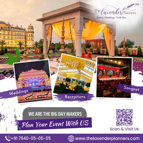 Are you looking to host a remarkable and unforgettable event? Whether you're organizing a wedding, a milestone celebration, a corporate conference or any other special occasion, our team of experienced and creative event planners is here to bring your vision to life. 𝐂𝐨𝐧𝐭𝐚𝐜𝐭 𝐔𝐬: 📞+91 7640-05-05-05 🌐https://thelavenderplanners.com/ #corporateevents #events #eventplanner #wedding #eventplanning #weddings #party #event #eventprofs #corporate #eventmanagement Event Organizer Planners, Corporate Conference, Bunting Wedding, Event Agency, Event Organizer, Creative Planner, Event Management Company, Wedding Hall, Creative Event