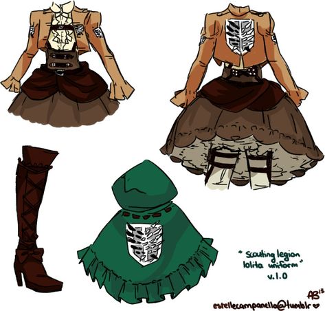 Aot Survey Corps Uniform, Aot Uniform Reference, Attack On Titan Uniform, Survey Corps Uniform, Aot Cosplay, Snk Cosplay, Awesome Cosplay, Survey Corps, Desen Anime