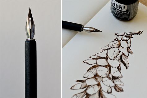 Pen & Ink Drawing Tips — Alan Li Drawings Ink Drawing Techniques, Pen Sketches, Dip Pen Ink, Moleskine Sketchbook, Calligraphy Drawing, Pen Drawings, Pen Illustration, Art Museums, Pen Sketch