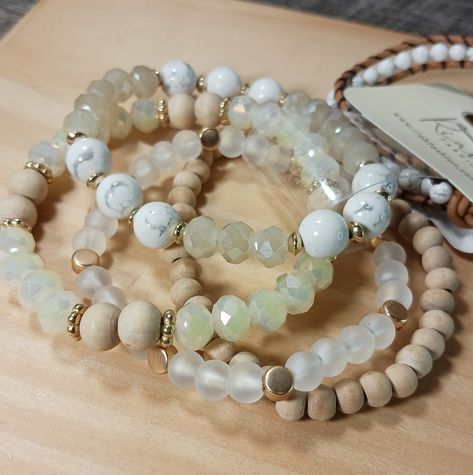 Women's Set Of 5 Beaded Bohemian Style Bracelets, Neutral Colored White, Opaque, And Wood Beads, 4 Stretch With Measurement Of 6 Inches, One Toggle Close With Tree Accent Also 6 Inch. Nwt, Boutique, Gift Ready. Please See Pictures For More Details. All Items Shipped Next Business Day. Wooden Bead Bracelet, Colorful Bead Bracelets, Arrow Bracelet, Wood Bead Bracelet, Bohemian Bracelet, Beaded Necklace Diy, Beads Bracelet Design, Turquoise Bracelet Cuff, Pandora Bracelet Charms