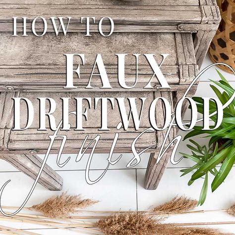 Driftwood Wood Stain, Furniture Repaint, Driftwood Paint, Plant Stand Makeover, Waynes Coating, Faux Driftwood, Refurbish Ideas, Stained Furniture, Diy Painted Furniture