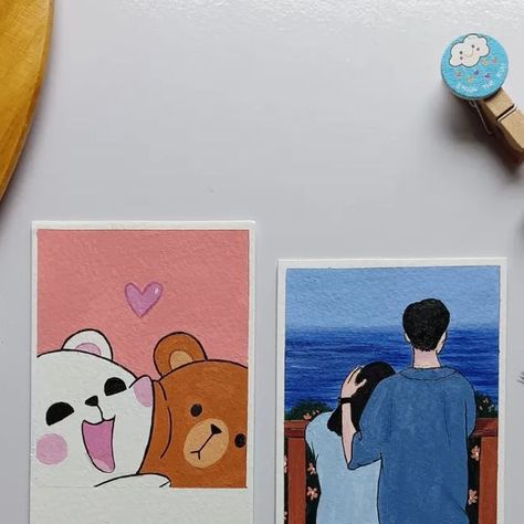 𝑨𝒌𝒔𝒉𝒊𝒕𝒂 𝒎𝒊𝒔𝒉𝒓𝒂🎐 on Instagram: "Customized Polaroid ✨❤️ DM to buy!! @stationerie brushes #art #artsupplies #polaroids #polaroidphoto #aesthetic #aestheticart #acryliconpaper #canson #acrylicpaint #ａｅｓｔｈｅｔｉｃ #diy [ Diy , aesthetic, Polaroid idea, gift, cuties, ]" Polaroids Drawing, Aesthetic Polaroid Drawing, Polaroid Sketch, Polaroid Idea, Aesthetic Polaroid, Cute Easy Paintings, Photo Walls, Alien Costume, Aesthetic Diy