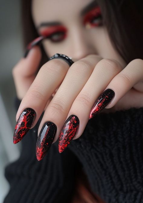 Valentine’s Day is traditionally associated with reds and pinks, but black Valentine’s nail designs offer a unique and edgy twist to the romantic theme. Black, often seen as a bold and mysterious color, can create an intriguing contrast with the typical Valentine’s motifs, offering a stylish and modern take on the love-filled holiday.