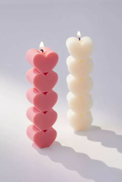 Lilin Aroma, Wreath Alternative, Candle Obsession, Valentine Candles, Shaped Candle, Cute Candles, Aesthetic Candles, Candle Aesthetic, Candle Business