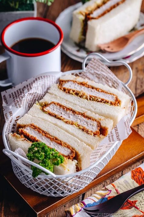 Shokupan Bread, Japanese Katsu, Katsu Sando, Ultimate Sandwich, Kue Macaroon, Sandwiches Recipes, Just One Cookbook, Pork Cutlet, Easy Japanese Recipes