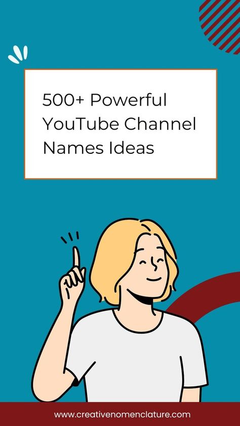 500+ YouTube Channel Name Ideas - Creative Nomenclature Creative Ideas For Youtube Channel, Channel Name Ideas Youtube, Unique Name For Youtube Channel, Unique Youtube Channel Names, Food Channel Name Ideas, Unique Business Names Ideas Creative, Youtube Name Ideas For Channel, Cute Youtube Name Ideas, Aesthetic Names For Youtube Channel