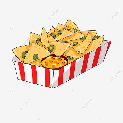 Nachos Drawing, Nachos Clipart, Cheese Drawing, Nacho Chips, Mexican Culture Art, Doodles Drawings, Carnival Birthday Parties, Math Projects, Carnival Birthday