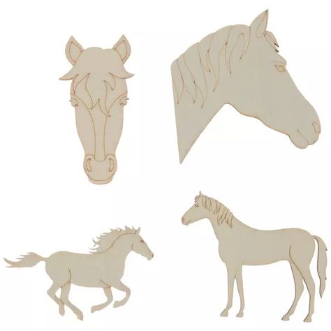 Horse Wood Cutouts | Hobby Lobby | 2202802 Diy Wood Crafts, Derby Ideas, Saddle Rack, Galloping Horse, 3d Animals, Fun Ornaments, Horse Crafts, Wooden Horse, Wood Crafts Diy