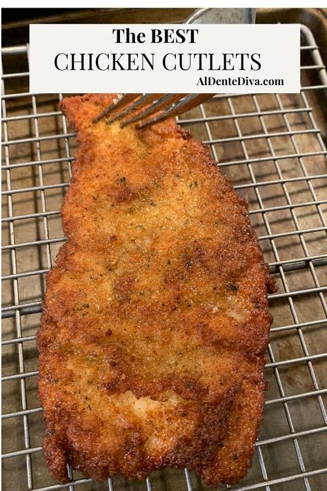 This is the best recipe for chicken cutlets ever. I've included all of my fool proof tips and tricks, too! #chickencutlets #easydinnerideas #chickenbreast Best Chicken Cutlets, Fried Cutlets, Chicken Cutlet Recipes, Easy To Make Recipes, Chicken Cutlet, Chicken Milk, Recipes For The Whole Family, Burger Seasoning, Cutlets Recipes