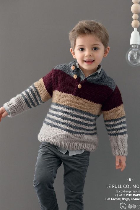 Pullover Sweaters Pattern, Kids Sweater Pattern, Boys Knit Sweaters, Baby Boy Cardigan, Knitting Patterns Boys, Kids Knitting Patterns, Baby Boy Sweater, Baby Boy Knitting Patterns, Baby Sweater Patterns