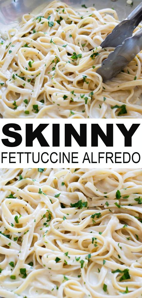 Low Calorie Fettucini Alfredo Sauce, Low Calorie Fettuccine Alfredo, Low Calorie Chicken Alfredo Recipe, Healthy Chicken Fettuccine Alfredo, Low Calorie Alfredo Pasta, Light Fettucini Alfredo, Healthy Fettuccine Recipes, Healthy Fettucini Alfredo Recipe, Chicken Alfredo Pasta Healthy