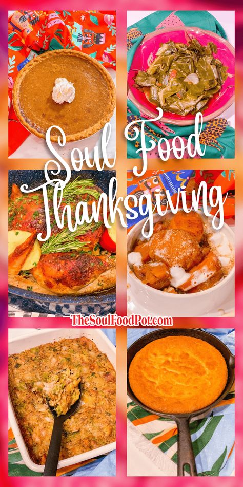 Soul Food Thanksgiving, Soul Food Cookbook, Soul Food Menu, Southern Thanksgiving Recipes, Soul Food Recipes, Food Thanksgiving, Southern Thanksgiving, Dressing Recipes Cornbread, Thanksgiving Food Sides