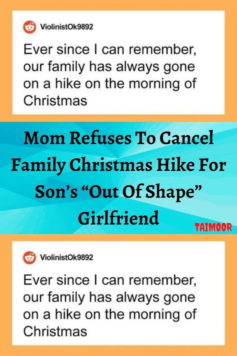 Christmas Hike, Creepy Quotes, Family Hiking, Panda Funny, Family Tradition, Out Of Shape, Christmas Mom, Family Traditions, Family Christmas