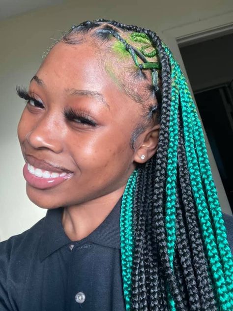 Turquoise Braids, Birthday Briads, Pretty Faces, African Braids Hairstyles, African Braids, Braid Hairstyles, Unique Hairstyles, Braids Hairstyles, Hair Art