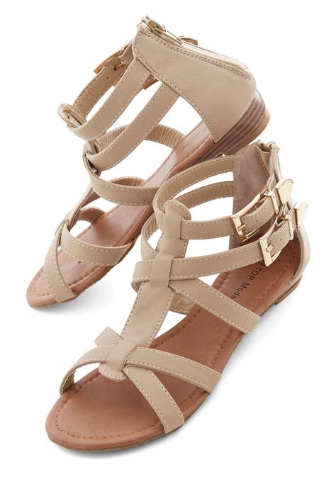 Hop, Trip, and a Jump Sandal, #ModCloth Gladiators Sandals, Pretty Sandals, Shoe Boot, Vintage Sandals, Simple Sandals, Fashion Shoes Sandals, Fancy Shoes, Girly Shoes, Stylish Sandals