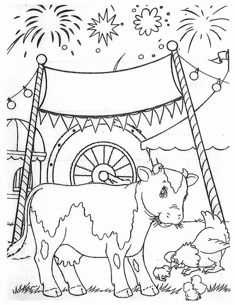 State Fair Coloring Pages State Fair Crafts, County Fair Crafts, Fair Activities, Butterflies Crafts, County Fair Theme, Fair Week, Classroom Preparation, Fair Theme, Bingo Dauber