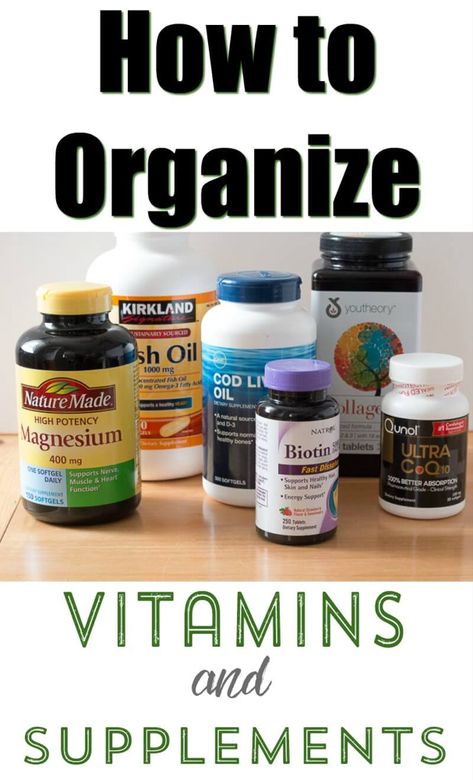 Organize Vitamins, Organizing Supplements, Vitamin Organization, Pill Organizer Ideas, Supplement Bottles, Organized Bathroom, Medicine Cabinet Organization, Medication Organization, Home Medicine