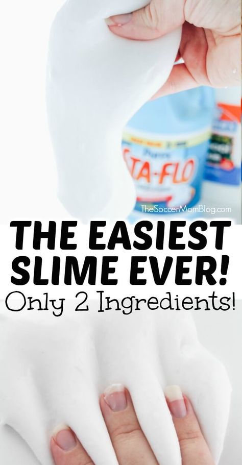 How to make liquid starch slime with only 2 ingredients. Find out why liquid starch slime is the easiest slime recipe to make! Liquid Starch Crafts, How To Make Liquid Starch, Diy Liquid Starch, Slime Recipe With Liquid Starch, Liquid Starch Recipe, Easy Way To Make Slime, Slime Recipe Glue, Liquid Starch Slime, Make Slime For Kids