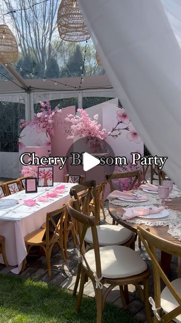 Allison Ocak on Instagram: "The most beautiful party for a special little girl 💕  Happy 1st Birthday Penelope Jean 💗🌸💗  Jennifer @worthashotevents you are incredible...thank you for trusting us with your vision 💗  I can't get enough of this one...all those Cherry blossoms 😍  Event planner @worthashotevents  Tablescape @worthashotevents  Backdrop & centerpieces @edadesigns   Isn't this just so beautiful...let us know what you think!?! 🌸💗⬇️  #cherryblossom #firstbirthday #cherryblossomparty #firstbirthdayparty #firstbirthdayinspo #edadesigns #longislandsmallbusiness #success" Cherry Blossom Party Ideas, Cherry Blossom Centerpiece Ideas, Cherry Blossom Birthday Theme, Cherry Blossom Theme Party, Cherry Blossom Birthday, Cherry Blossom Centerpiece, Cherry Blossom Party, Cherry Blossom Theme, Asian Party