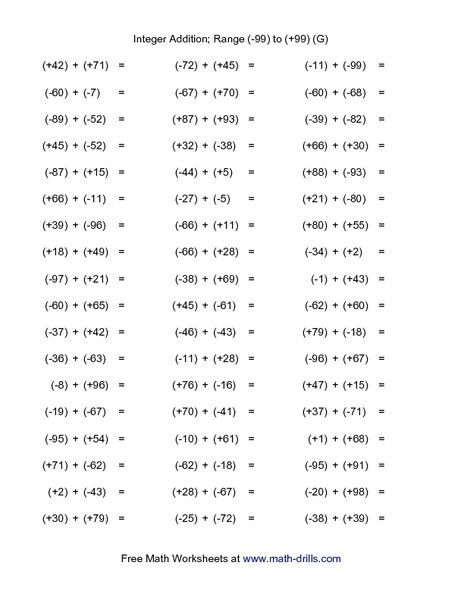 multiplication of fractions worksheets 7th Grade Worksheets Free Printable, 7th Grade Worksheets, 6 Multiplication, Multiplying Integers, Math Worksheets For Kids, 7th Grade Math Worksheets, Math Multiplication Worksheets, Math Integers, Integers Worksheet