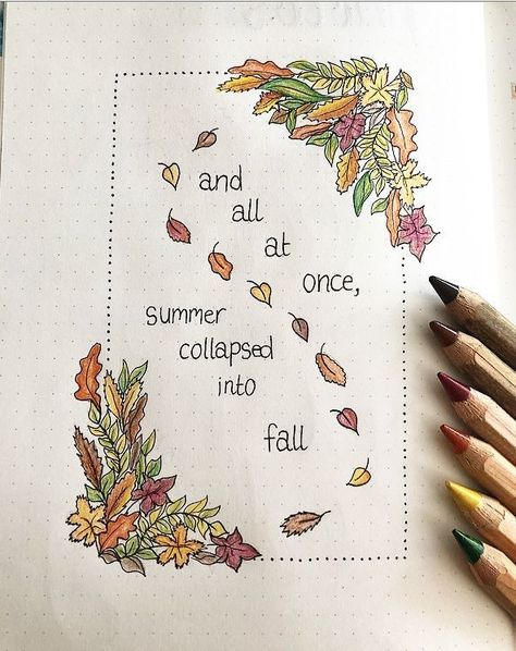 November Bullet Journal Theme, Autumn Bullet Journal, Monthly Bullet Journal Layout, Bullet Journal Template, Summer Collapsed Into Fall, November Bullet Journal, Bullet Journal September, November Quotes, Bullet Journal Page