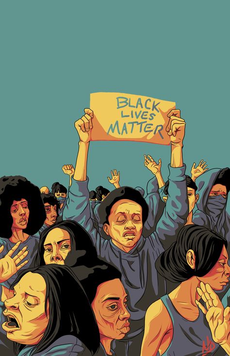 Protest Illustration Art, Protesters Art, Student Protest Art, Protesters Illustration, Protest Poster Design, Crowded Illustration, Protesting Illustration, Protests Art, Blm Painting