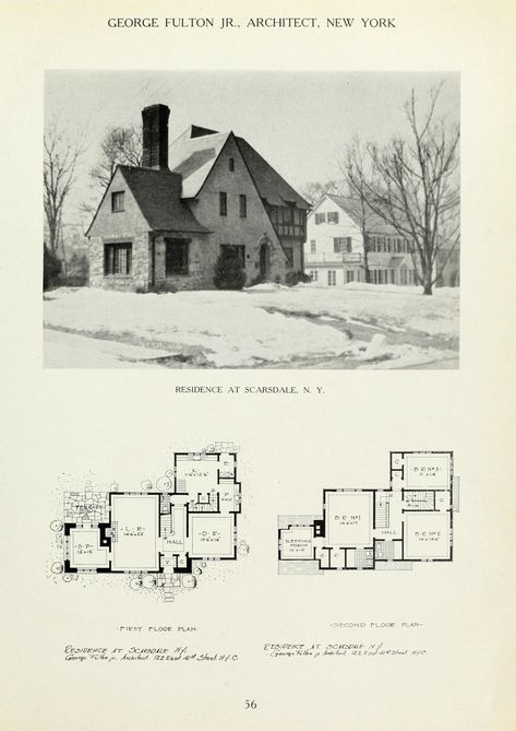 American Country House, Old House Floor Plans, Shed Plans Free, Vintage Floor Plans, Cottage Floor Plans, English Country Decor, Vintage House Plans, Home Design Floor Plans, Casa Vintage