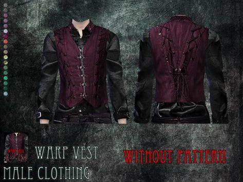 RemusSirion's Warp vest - male clothing (get together required) Vampire Cc Sims 4 Male, Sims 4 Male Vampire Clothing, Sims 4 Vampire Hunter Cc, Vampire Clothes Cc Sims 4, Vampire Sims 4 Cc Male, Sims 4 Vampire Cc Clothes Men, Sims4 Suit Male, Sims Vampire, Sims 4 Vampire Cc