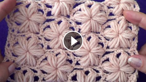 Crochet Star Stitch, Puff Stitch Crochet, Knitting Machine Patterns, Crochet Shawl Pattern Free, Crochet Keychain Pattern, Crochet Stitches Video, Flower Crochet, Puff Stitch, Crochet Fashion Patterns