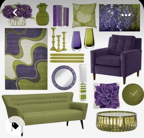 Emerald Green And Purple Living Room, Green And Purple Apartment, Green And Purple Home Decor, Purple And Green Apartment Decor, Purple And Green Interior, Purple And Green Room Decor, Purple And Green Bedroom Ideas, Green And Purple Decor, Purple And Green Living Room