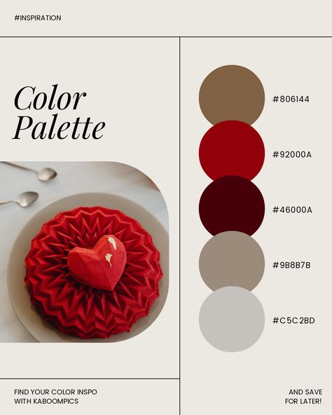 Valentines Color Palette, Valentine Color Palette, Pantone Color Chart, Color Combos Outfit, Good Color Combinations, Dip Nails, Dunn Edwards, Valentine Coloring, Instagram Feed Inspiration