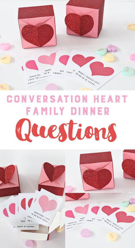 Galentines Party Questions, Valentine Traditions Families, Valentine Family Dinner Ideas, Galentines Questions, Valentines Dinner For Family, Valentines Day Family Dinner, Valentine’s Day Dinner For Kids, Family Valentines Day Ideas, Valentines Day Family