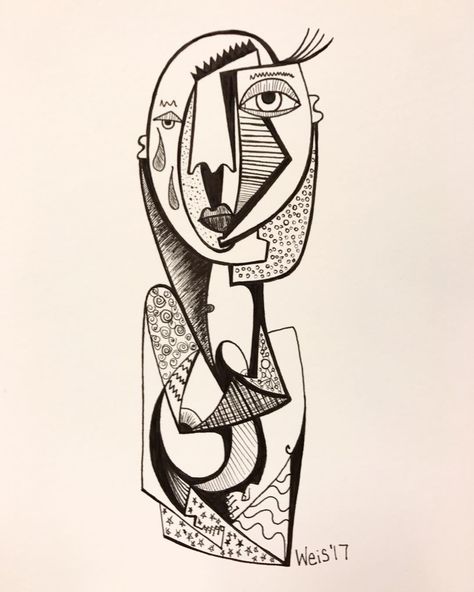 The rare one face #doodle #drawing #sketch #blackandwhite #cubism #artoftheday #art#arte#artist #artwork #artgallery #faces#abstractface… Abstract Face Drawing, Cubism Drawing, Cubist Art, Art Movements, Cubism Art, Classic Movie Posters, Ink Drawings, Drawing Inspo, Abstract Faces