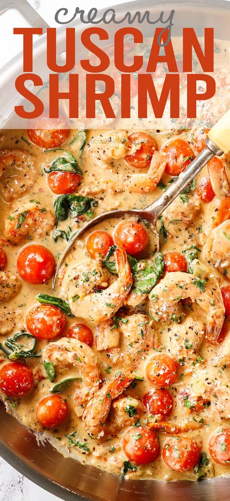 Tuscany Shrimp Recipe, Tuscan Butter Shrimp With Tomato Spinach Cream Sauce, Tuscan Shrimp And Spinach Pasta, Mediterranean Shrimp Recipes Simple, Creamy Tucson Shrimp, Tuscan Shrimp Recipe, Shrimp Tuscan Pasta Recipes, Shrimp Recipes Italian, Shrimp Recipe Crockpot