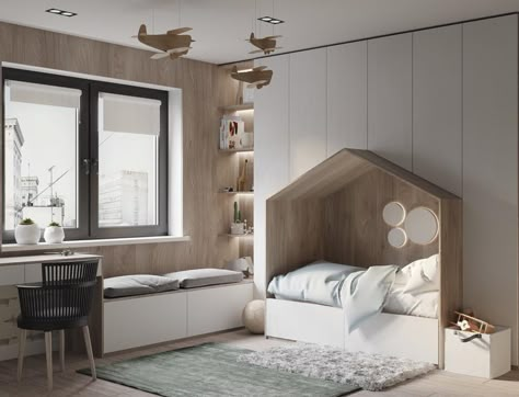 Cozy Bedroom Design, Small Bedroom Storage, Minimalist Bed, Kids Interior Room, Trendy Bedroom, Modern Bedroom Design, Kids Interior, Children Room, Awesome Bedrooms