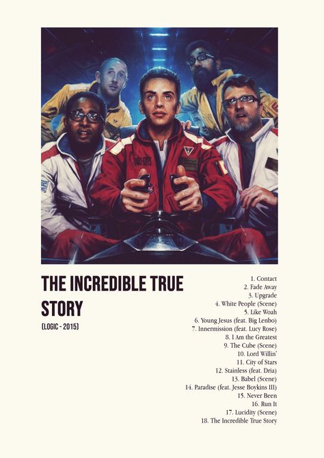 The Incredible True Story Logic, Logic The Incredible True Story, Logic Album Cover, Logic Poster, Logic Album, Logic Art, Music Graphics, Minimalistic Poster, Album Posters