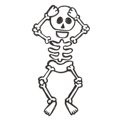 Step Finished skeletons How to Draw Cartoon Skeletons with Step by Step Drawing Lesson for Halloween Simple Skeleton Drawing, Skeleton Head Drawing, Skeleton Drawing Easy, Easy Halloween Drawings, Skeleton Clipart, Teen Wall Art, Skeleton Drawings, How To Draw Steps, Draw Cartoon