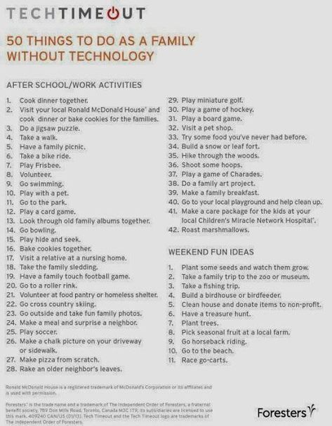 50 Things To Do As A Family Without Technology Family Fun Night, Family Bonding, Fun Family Activities, Family Night, Family Parenting, Positive Parenting, Family Traditions, Raising Kids, Family Activities